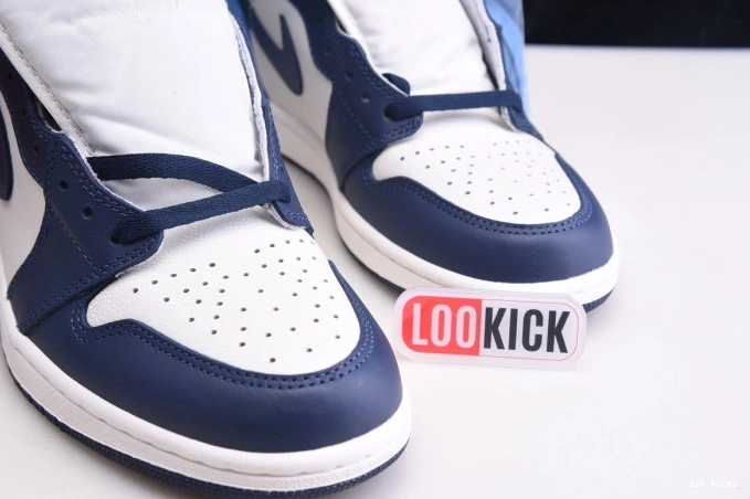 1st Kicks Retro OG Jordan High 1 Obsidian Air 555088-140 0705